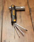 Stihl Multi-function Tool 13MM-19MM Plug Wrench 0000-881-5501 Genuine Oem New. Price: $72.15.