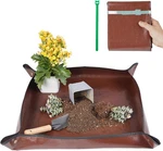 26.8"X26.8" Repotting Mat For House Plants Small 26.8, Brown New. Price: $13.99.