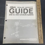 Homelite Jacobsen 290 340 Major Service Repair Shop Manual Good. Price: $49.95.