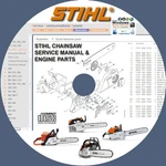 Stihl Chainsaw Service Repair Manuals & Engine Parts Catalog New. Price: $39.00.