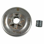 New Oem Husqvarna 537291604 Clutch Drum Assembly 3/8" 7T Fits 455 Rancher 460. Price: $34.99.