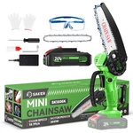 Saker Mini Chainsaw Cordless 6 Inch Electric New. Price: $51.60.