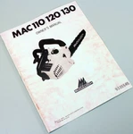 Mcculloch Mac 110 120 130 Chainsaw Owners Operators Manual Maintenance Like. Price: $12.97.