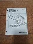 Vintage Dealer Homelite Illustrated Parts List 1989 Chainsaw Wiz 66 K23 29 Used. Price: $35.08.