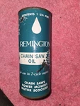 Vintage Remington Chainsaw 2 Cycle Pint Full Oil Can Used. Price: $10.00.