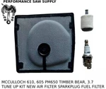 Air Filter & Tune Up Kit Fit Mcculloch Mac 610 Pm 650 Timber Bear 95213 214226 New. Price: $22.95.