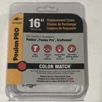 New Poulan Pro Replacement Chain 16" 581562201 Red. Price: $18.99.