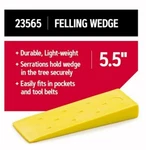 5-1/2 Inch Plastic Felling Wedge With Serrations To Hold Tree Securely Mfg 23565 New. Price: $13.99.