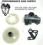 New Oil Pump With Gears & Gasket Fits Stihl 038, 038AV, Super, Magnum. Price: $24.95.