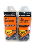 Powercare 14 Semi Chisel Saw Chain Y50 Drive Links 0.050 Gauge CL1505PC3 New. Price: $19.95.