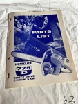 Homelite Chainsaw 775D Direct Drive Parts List #23798 Assembly Sales Manual Acceptable. Price: $26.24.