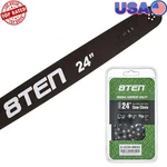 Chainsaw Guide Bar 24 Inch 0.050 3/8 84DL Full Chisel Durable Black New. Price: $85.34.