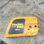 Poulan Pro PP4218A Chainsaw Clutch Cover 42CC Yellow Black Plastic Used. Price: $14.95.