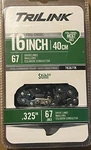 Trilink 16" Full Chisel MC67 .325" Drive Links 76367TK Stihl Chainsaws New. Price: $10.00.