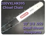 20" Oregon Efco Chainsaw Bar + Chisel 200VXLHK095 3/8 .050 72EXL New. Price: $69.59.
