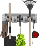 Stalwart Rake And Tool Holder With Hooks, Wall Mounted Organizer New. Price: $10.81.