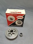 Total Fits Jonsered 510, 520, 525, 535, 450, 455 Sprocket/bearing, 3/8"P, 7T New. Price: $15.00.
