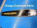 18" Bar & For Mcculloch 38CC MS1838A Chainsaw --- Box 264 Used. Price: $20.00.