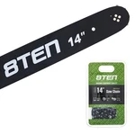 8TEN 14" Chainsaw Guide Bar & .050 3/8 52DL For Husqvarna 36 240 531300372 New. Price: $39.95.