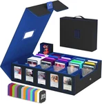 3200+ Trading Card Stora Box With Mander Display, 4 Row New. Price: $64.87.